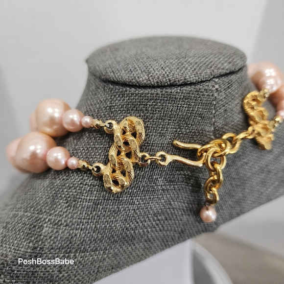 Vintage Hand-Knotted Double Strand Faux Pearl Necklace - 18" - Picture 5 of 13